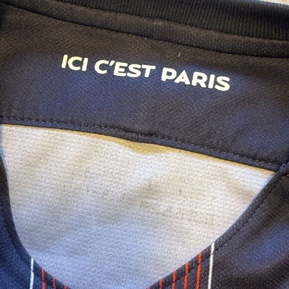 NIKE PSG PARIS SAINT-GERMAIN 2016/17 HOME SHIRT SOCCER JERSEY FLY EMIRATES KID L - Picture 6 of 12